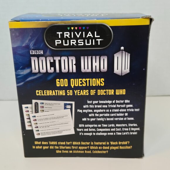 NEW SEALED Doctor Who Trivial Pursuit Game 50th Anniversary Edition NIB - Picture 3 of 8